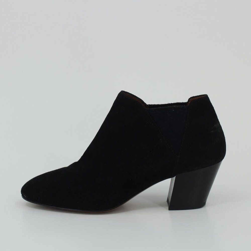 Aquatalia Black Suede Ankle Boots - "Fabrizia/Fleurette" Style - Made in Italy